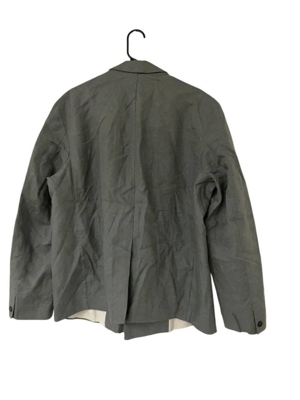 Zara Mens Blazer Suit Jacket Blazer EU 52 US 42 Gray green Linen 0706/728 NWT - Picture 4 of 13